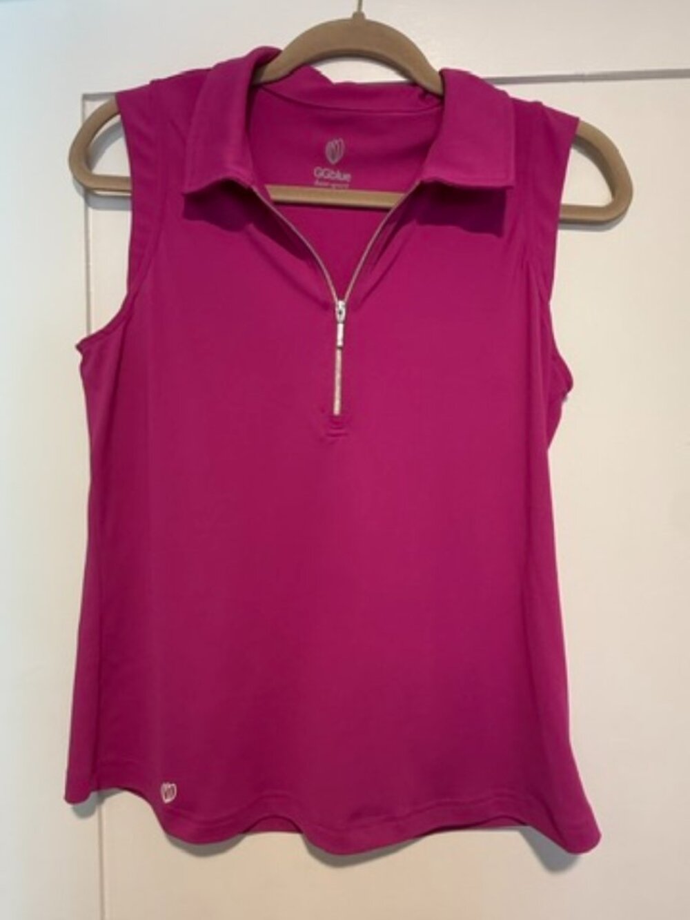 GGBLUE Sleeveless 1/4 zip performance athletic top